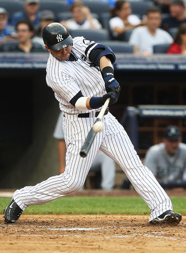 SAVING FACE: Nick Swisher's two-run homer in the bottom of the ninth kept the Yankees from suffering the embarrassment of an Orioles sweep. (Andrew Burton/Getty Images) SAVING FACE: Nick Swisher's two-run homer in the bottom of the ninth kept the Yankees from suffering the embarrassment of an Orioles sweep. (Andrew Burton/Getty Images)