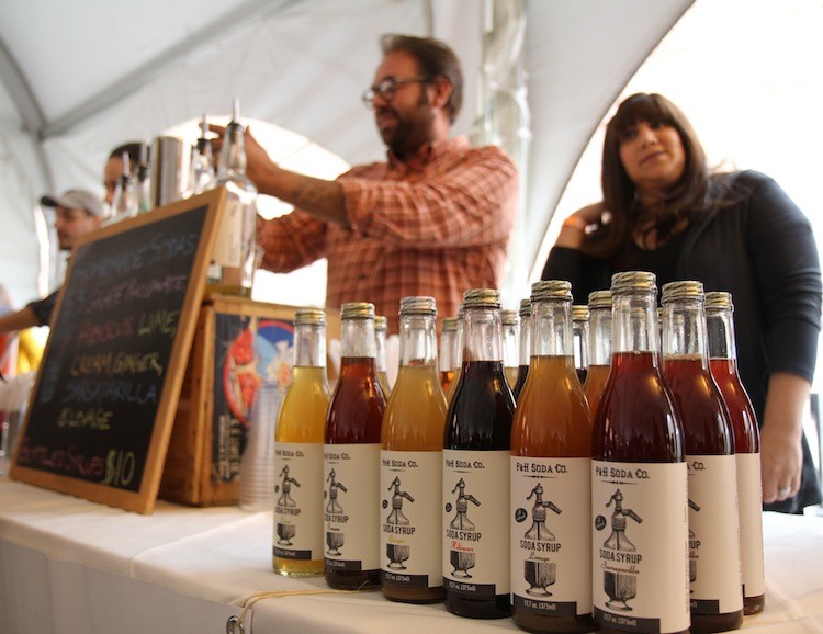 Different flavors of P & H Sodas, like hibiscus, lemon, and sarsparilla, are shown in front of owner Anton Nocito and his wife Erica in Brooklyn at fall marketplace The Brooklyn Local. (Zack Stieber/The Epoch Times) Different flavors of P & H Sodas, like hibiscus, lemon, and sarsparilla, are shown in front of owner Anton Nocito and his wife Erica in Brooklyn at fall marketplace The Brooklyn Local. (Zack Stieber/The Epoch Times)