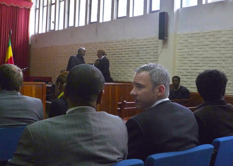 Swedish journalist Martin Schibbye in Ethiopian courtroom Swedish journalist Martin Schibbye in Ethiopian courtroom