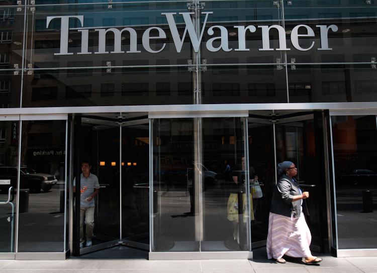 The entrance of The Time Warner Center in New York City is seen on Aug. 6, 2008. (Chris Hondros/Getty Images) The entrance of The Time Warner Center in New York City is seen on Aug. 6, 2008. (Chris Hondros/Getty Images)