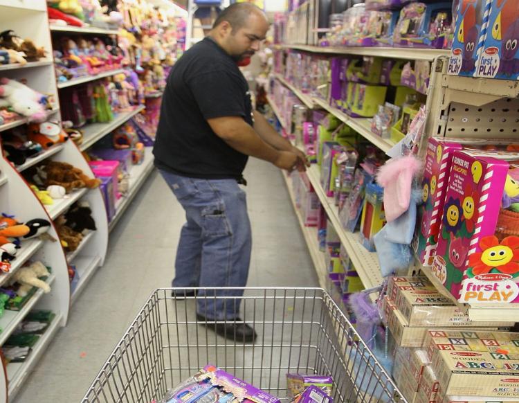 MADE IN CHINA: An employee fills a shopping cart with toys pulled from shelves during Mattel's 2007 recall of 9 million Chinese-made toys. Items made in China continue to top the recall list, including recent recalls of childrens toy jewelry, and househol (Scott Olson/Getty Images) MADE IN CHINA: An employee fills a shopping cart with toys pulled from shelves during Mattel's 2007 recall of 9 million Chinese-made toys. Items made in China continue to top the recall list, including recent recalls of childrens toy jewelry, and househol (Scott Olson/Getty Images)