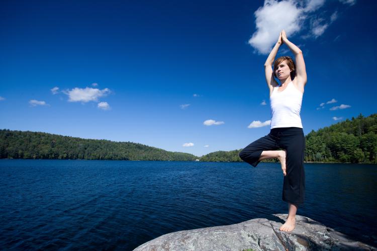 TREE POSE: A good exercise to improve one's balance. (Photos.com) TREE POSE: A good exercise to improve one's balance. (Photos.com)