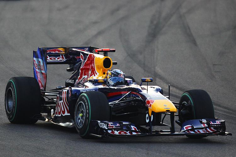 FORMULA ONE GOING GREEN: Formula One World Champion Sebastian Vettel drives during the 2010 Abu Dhabi Formula One Grand Prix. Starting in 2013, his engine will have half as many cylinders. (Paul Gilham/Getty Images) FORMULA ONE GOING GREEN: Formula One World Champion Sebastian Vettel drives during the 2010 Abu Dhabi Formula One Grand Prix. Starting in 2013, his engine will have half as many cylinders. (Paul Gilham/Getty Images)