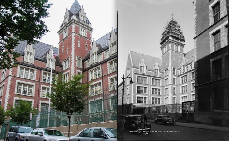 Wadleigh_now+and+then Now & Then: The landmarked Wadleigh Secondary School for the Performing & Visual Arts in Harlem