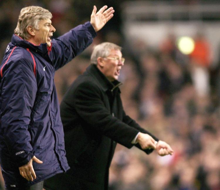 Arsene Wenger (L) and Sir Alex Ferguson are anomalies in the English Premier League, given the their long tenure with their respective clubs. (Ben Radford/Getty Images) Arsene Wenger (L) and Sir Alex Ferguson are anomalies in the English Premier League, given the their long tenure with their respective clubs. (Ben Radford/Getty Images)