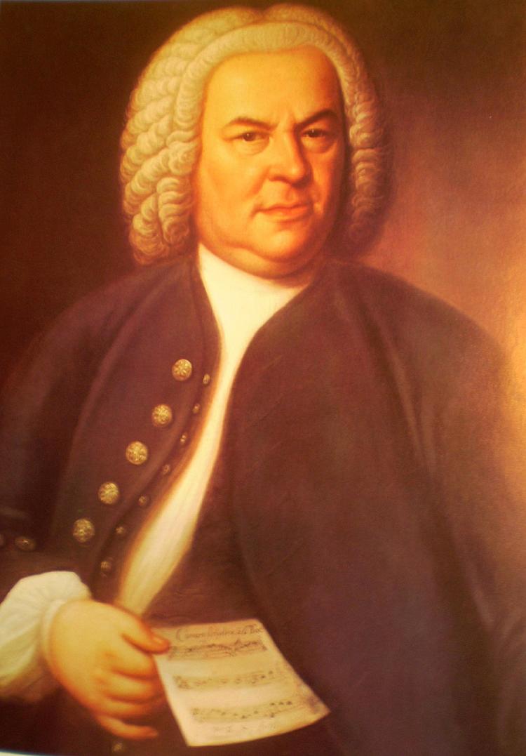 J. S. BACH: The 1748 portrait of J. S. Bach by Haussman. Known as an organist in his lifetime, Bach did not receive acclaim for his compositions until the 19th century. (Courtesy of www.npj.com/thefaceofbach) J. S. BACH: The 1748 portrait of J. S. Bach by Haussman. Known as an organist in his lifetime, Bach did not receive acclaim for his compositions until the 19th century. (Courtesy of www.npj.com/thefaceofbach)