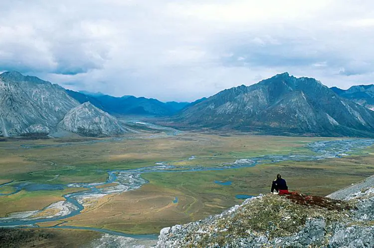 The Upper Sheenjek Valley of the Arctic National Wildlife Refuge in Alaska, on Aug. 30, 1999. (Steven Chase/USFWS/ Getty Images)