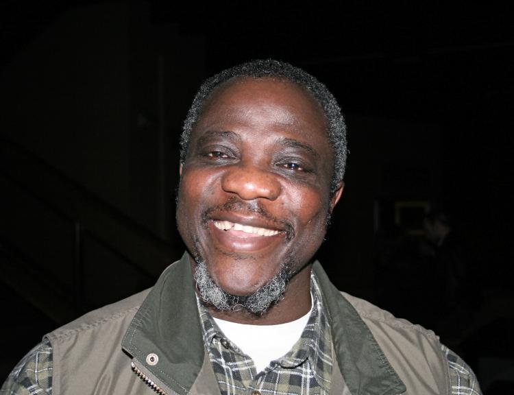 Appreciated every bit of the whole show: Artist Mr. Oluwadiren, who also heads an organisation that promotes diverse cultures and tolerance. (Nico Bijnens/The Epoch Times )