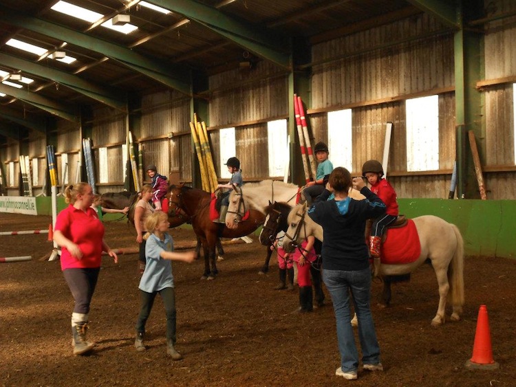 Horse riding in Kilronan Stables, Swords (courtesy of Snowflakes)