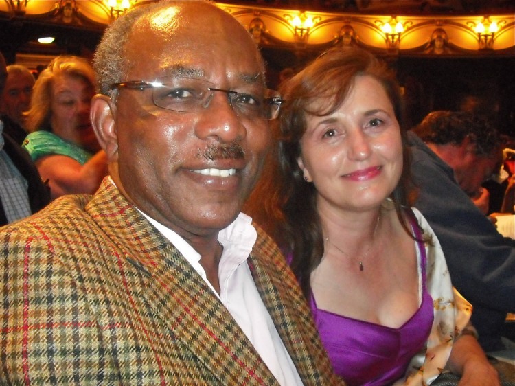 banker+and+designer Jeffrey Efeyini and his wife, Yordanka, attend Shen Yun