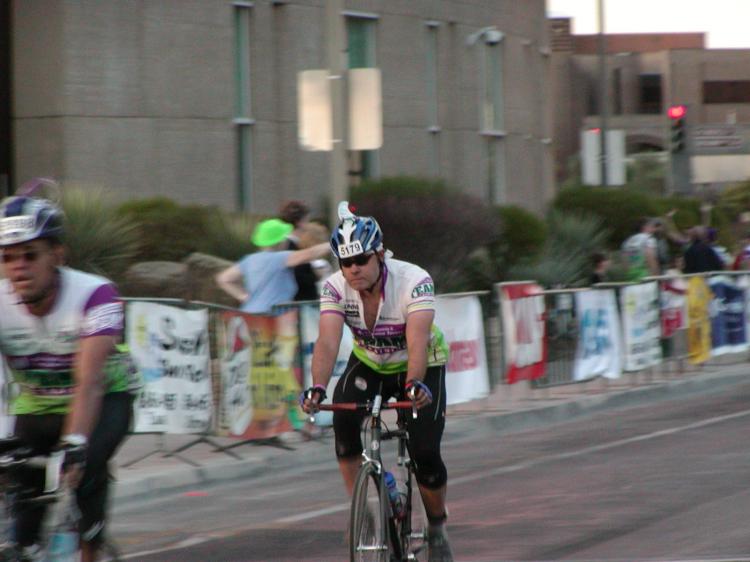 The cyclist successfully completed the 109 miles. (Cheryl Casati/The Epoch Times)