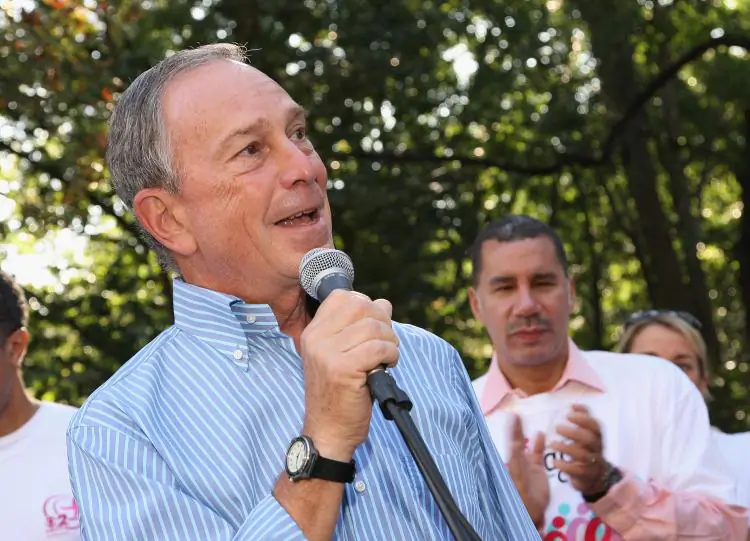 Mayor Michael Bloomberg and Governor David Paterson attend the 2009 Koman New York City Race For The Cure in Central Park on September 13, 2009. (Theo Wargo/Getty Images)