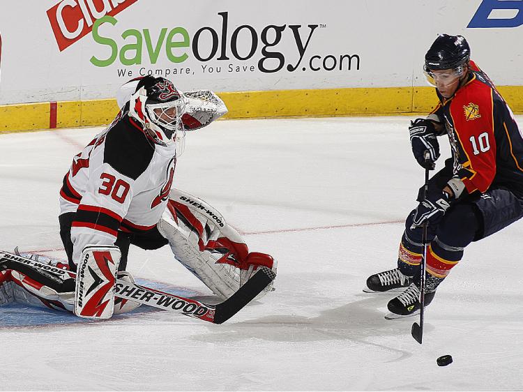 ROBBED: Martin Brodeur had plenty to be frustrated about as a critical missed call in the waning seconds decided Game 4. (Grant Halverson/Getty Images) ROBBED: Martin Brodeur had plenty to be frustrated about as a critical missed call in the waning seconds decided Game 4. (Grant Halverson/Getty Images)