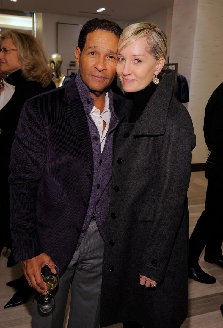 Media personality Bryant Gumbal and Hilary Quinlan at Saks Fifth Avenue in New York City. Gumbal announced that he was battling lung cancer. (Jemal Countess/Getty Images for Saks Fifth Avenue)