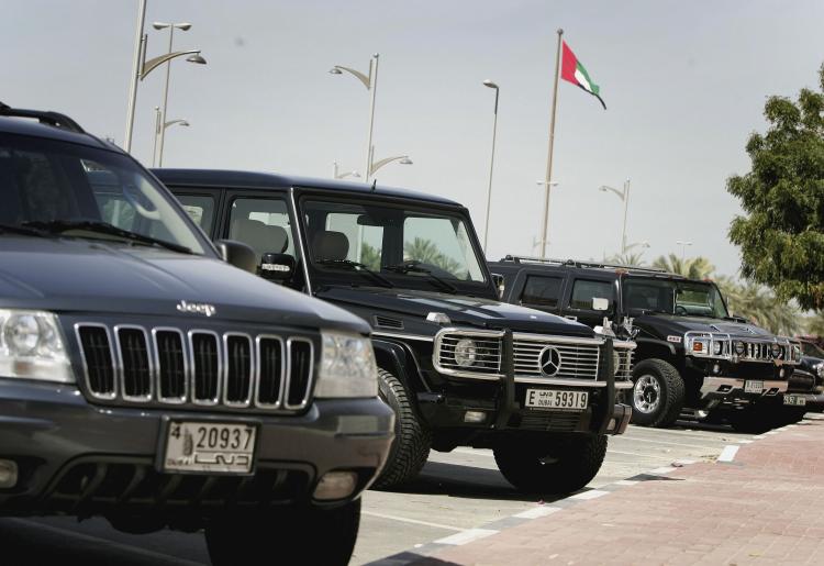 Luxury cars sit in a car park on in Dubai, United Arab Emirates. (Chris Jackson/Getty Images) Luxury cars sit in a car park on in Dubai, United Arab Emirates. (Chris Jackson/Getty Images)