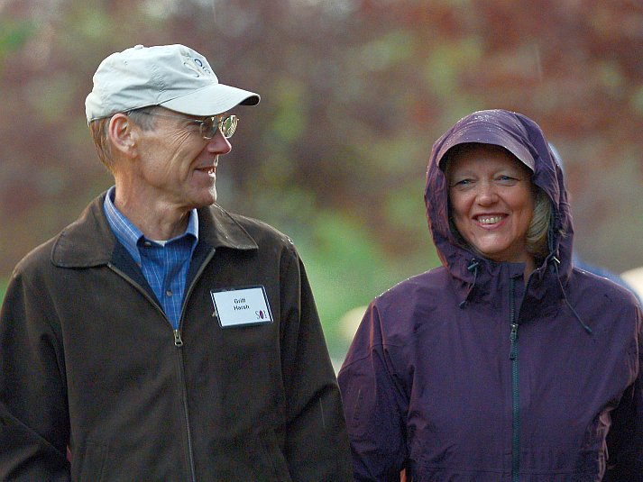 Meg Whitman, president and CEO of Hewlett-Packard, and her husband Griffith Harsh IV attend a media and technology conference in Sun Valley, Idaho, July 2012. On Nov. 20, HP announced a $8.8 billion write-down on its Autonomy acquisition, due to accounting fraud. (Kevork Djansezian/Getty Images) Meg Whitman, president and CEO of Hewlett-Packard, and her husband Griffith Harsh IV attend a media and technology conference in Sun Valley, Idaho, July 2012. On Nov. 20, HP announced a $8.8 billion write-down on its Autonomy acquisition, due to accounting fraud. (Kevork Djansezian/Getty Images)