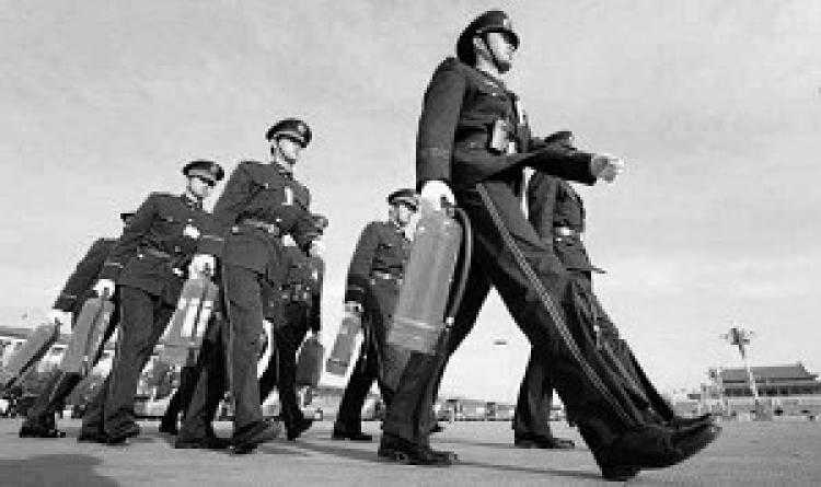 The upcoming military parade amidst the global economic crisis has caused a backlash from the public. (Frederic J. Brown/AFP/Getty Images) The upcoming military parade amidst the global economic crisis has caused a backlash from the public. (Frederic J. Brown/AFP/Getty Images)