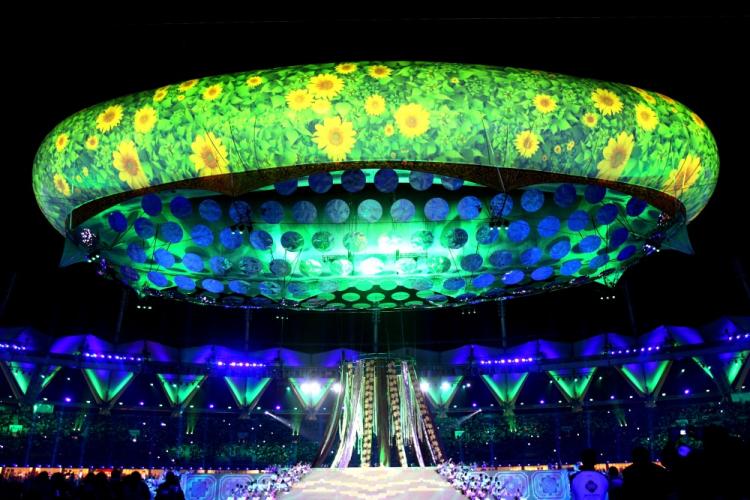Commonwealth Games: Entertainers perform during the Opening Ceremony for the Delhi 2010 Commonwealth Games at Jawaharlal Nehru Stadium on October 3, 2010 in Delhi, India. (Feng Li/Getty Images) Commonwealth Games: Entertainers perform during the Opening Ceremony for the Delhi 2010 Commonwealth Games at Jawaharlal Nehru Stadium on October 3, 2010 in Delhi, India. (Feng Li/Getty Images)