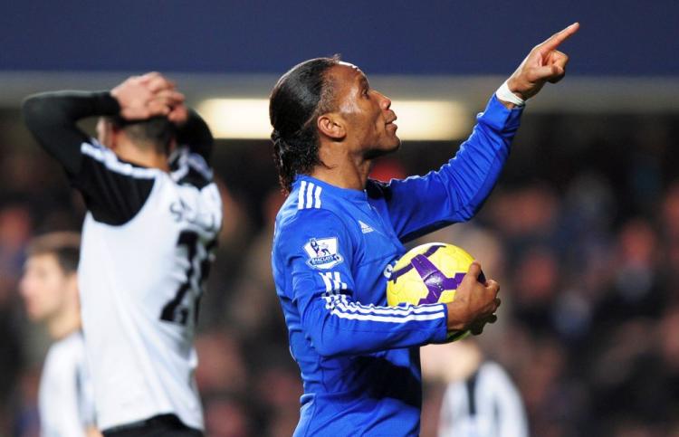 AERIAL DOMINANCE: Chelsea's Didier Drogba is known for his strength in the air. (GLYN KIRK/AFP/Getty Images) AERIAL DOMINANCE: Chelsea's Didier Drogba is known for his strength in the air. (GLYN KIRK/AFP/Getty Images)