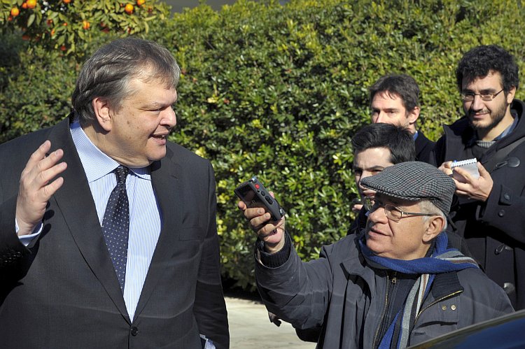 Greek Finance Minister Evangelos Venizelos