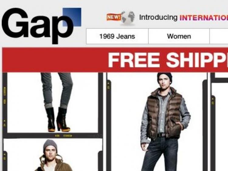GAP's logo change has sparked widespread criticism from netizens. (Screenshot of GAP.com)