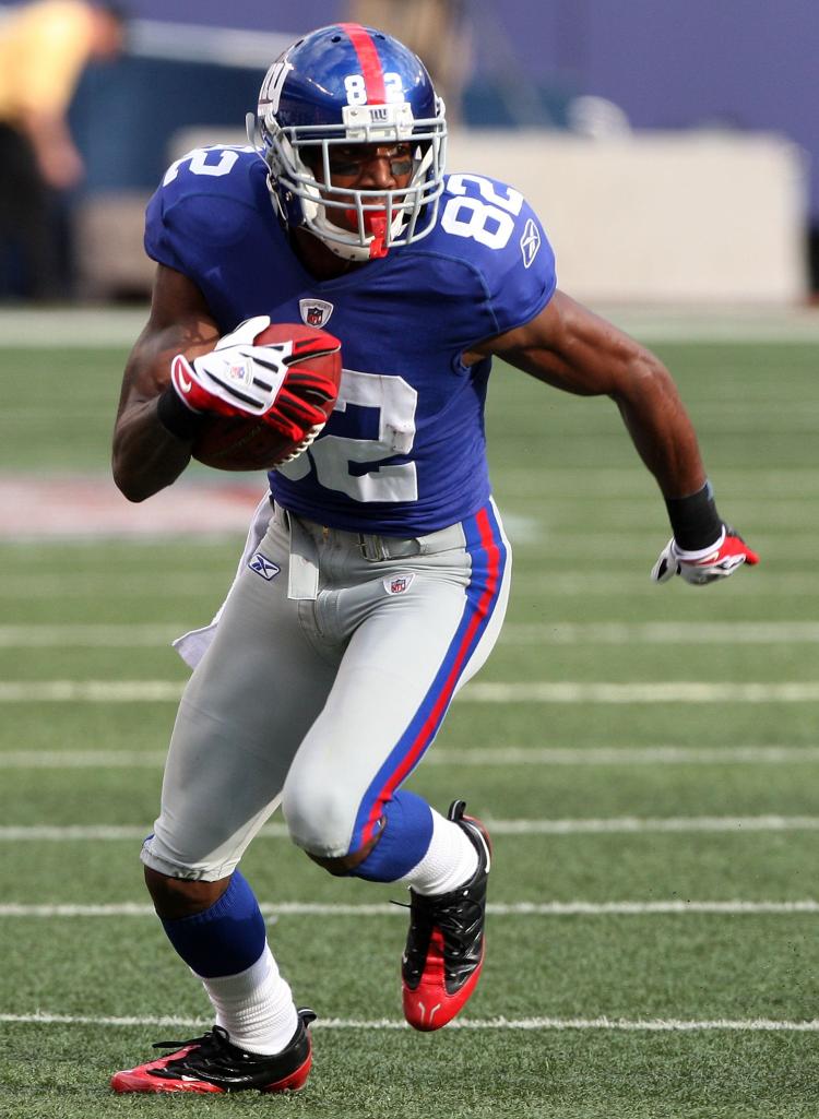 SUPER MARIO: Mario Manningham is one of the Giants' most promising young receivers. (Jim McIsaac/Getty Images) SUPER MARIO: Mario Manningham is one of the Giants' most promising young receivers. (Jim McIsaac/Getty Images)