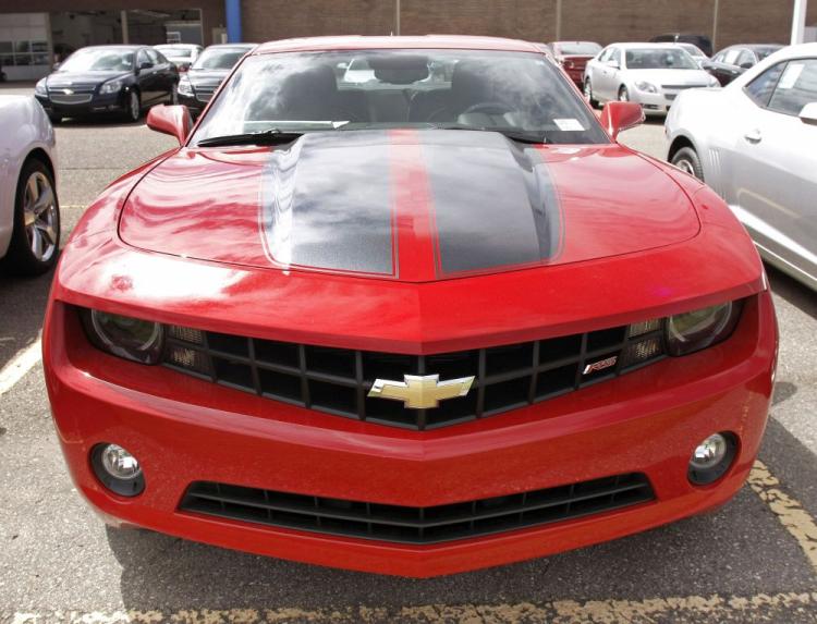 A new 2010 Chevrolet Camaro sits in the lot for sale at a General Motors dealership in Troy, Michigan. In November, GM's sales increased by 21 percent over the same period in 2009. (Bill Pugliano/Getty Images) A new 2010 Chevrolet Camaro sits in the lot for sale at a General Motors dealership in Troy, Michigan. In November, GM's sales increased by 21 percent over the same period in 2009. (Bill Pugliano/Getty Images)