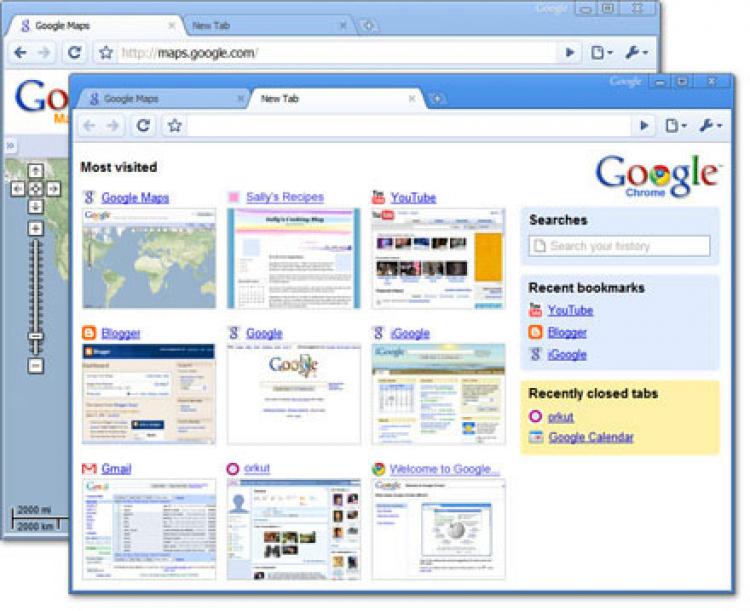 Google Chrome browser. Google announced that it would soon launch a new operating system also Chrome. (Google) Google Chrome browser. Google announced that it would soon launch a new operating system also Chrome. (Google)