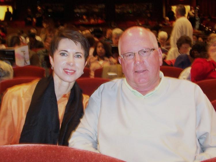 Mr. and Mrs. Manois enjoying the Diving Performing Arts performance. (Lisa Sim) Mr. and Mrs. Manois enjoying the Diving Performing Arts performance. (Lisa Sim)