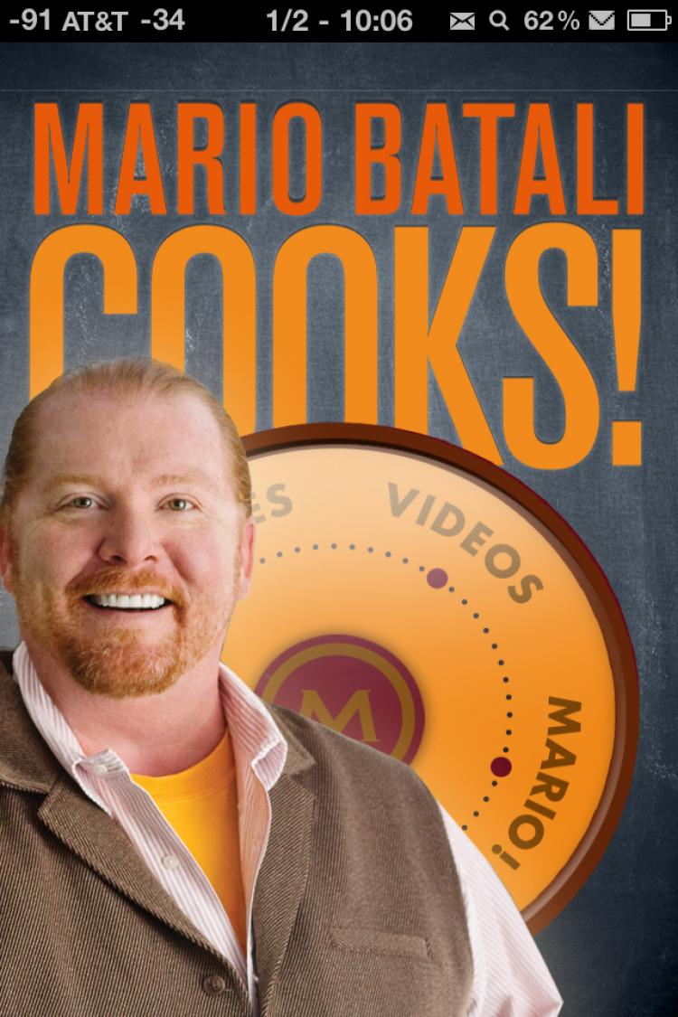 POCKET COOKBOOK: A screenshot of the Mario Batali Cooks! app on the iPhone. (Tan Truong/The Epoch Times) POCKET COOKBOOK: A screenshot of the Mario Batali Cooks! app on the iPhone. (Tan Truong/The Epoch Times)