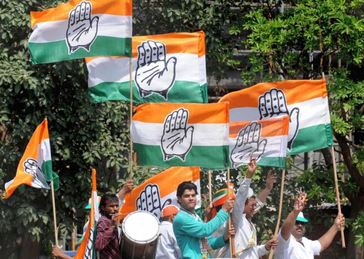 Indian Congress Party workers celebrate their election victory in New Delhi on May 16, 2009. (Prakash Singh/AFP/Getty Images) Indian Congress Party workers celebrate their election victory in New Delhi on May 16, 2009. (Prakash Singh/AFP/Getty Images)
