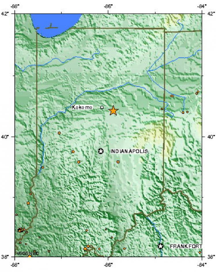 Indiana Earthquake Magnitude 3.8 Earthquake Shakes Indiana