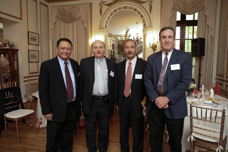 At the Indonesian Consulate, (L-R) Mr. Lucky Fathul A.H. Chief of Bank Indonesia, Warran Hochbaum, Wiwit Wirsatyo - Consul / Head of Chancery, NY and Wayne Forester, President Indonesian US Chamber of Commerce. (Courtesy of the Indonesian Consulate) () At the Indonesian Consulate, (L-R) Mr. Lucky Fathul A.H. Chief of Bank Indonesia, Warran Hochbaum, Wiwit Wirsatyo - Consul / Head of Chancery, NY and Wayne Forester, President Indonesian US Chamber of Commerce. (Courtesy of the Indonesian Consulate) ()