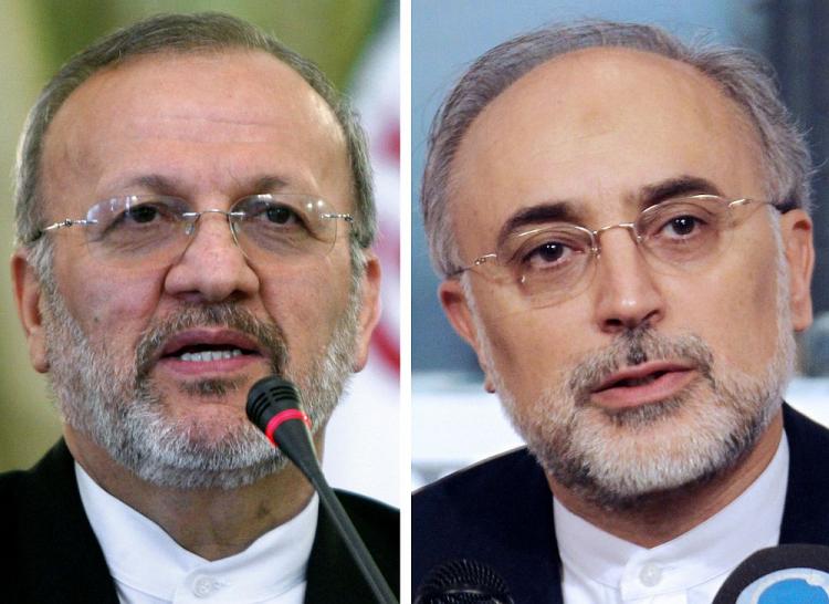 Iranian President Mahmoud Ahmadinejad has fired Foreign Minister Mottaki (left), without giving reasons. Mottaki is expected to be replaced by Ali Akbar Salehi (right). (Atta Kenare/AFP/Getty Images) Iranian President Mahmoud Ahmadinejad has fired Foreign Minister Mottaki (left), without giving reasons. Mottaki is expected to be replaced by Ali Akbar Salehi (right). (Atta Kenare/AFP/Getty Images)