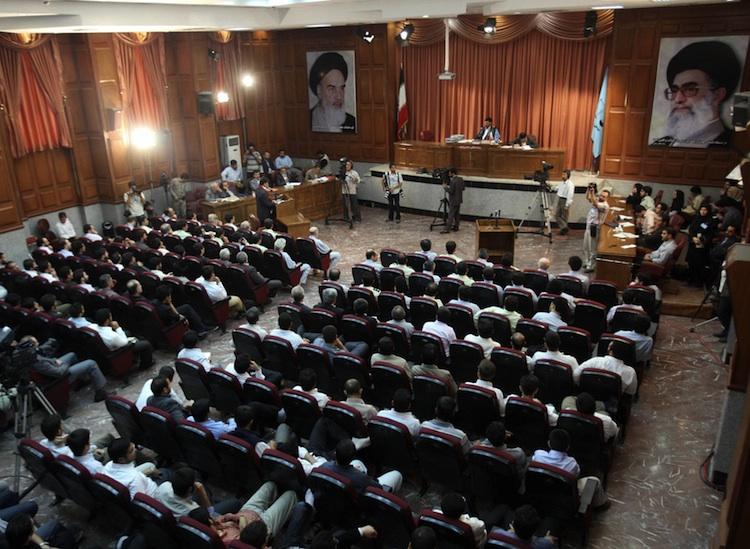 A general view of a courtroom at the revolutionary court in Tehran in August 2009. (Hassan Ghaedi/AFP/Getty Images) A general view of a courtroom at the revolutionary court in Tehran in August 2009. (Hassan Ghaedi/AFP/Getty Images)