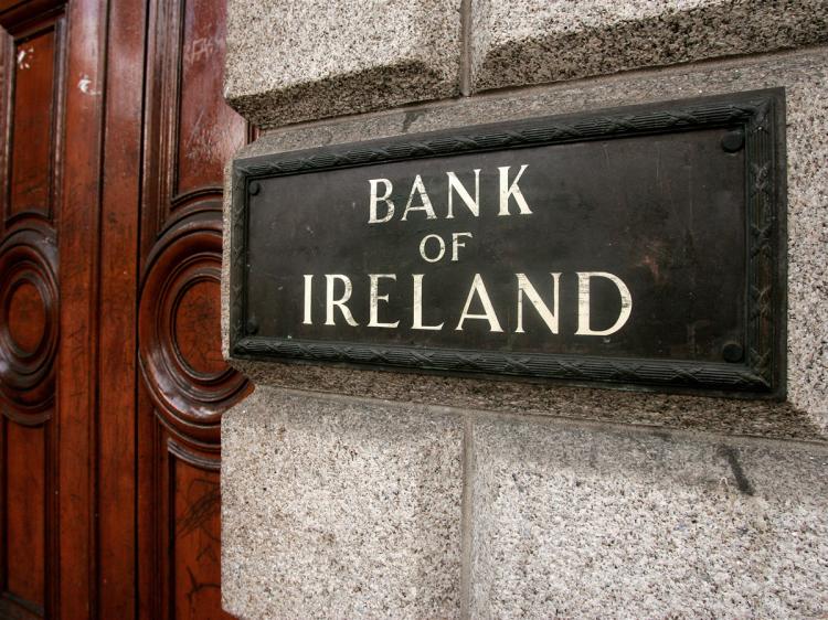 The Bank of Ireland in College Green, Dublin is pictured on February 28, 2009. (Carl de Souza/AFP/Getty Images)