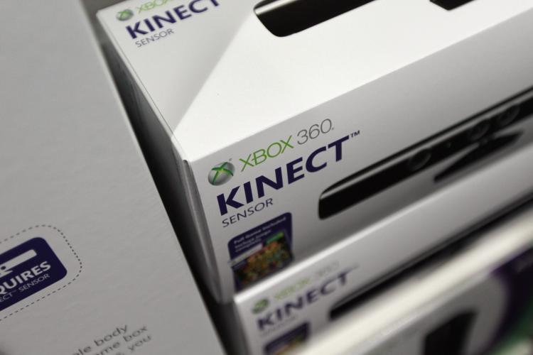Kinect, the sensor device for Microsoft's Xbox gaming system, is seen on a shelf at Best Buy during the month of November. More than 2.5 million have been sold since it made its debut earlier this month. (Joe Raedle/Getty Images) Kinect, the sensor device for Microsoft's Xbox gaming system, is seen on a shelf at Best Buy during the month of November. More than 2.5 million have been sold since it made its debut earlier this month. (Joe Raedle/Getty Images)