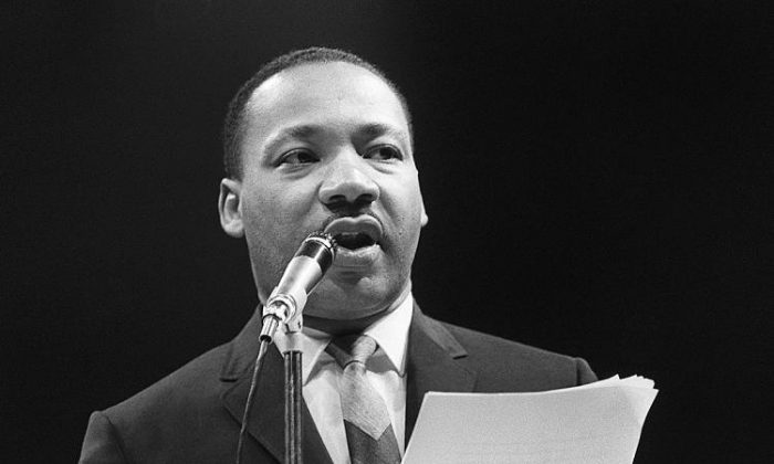 A recording of a speech by Martin Luther King (seen in this 1966 photograph) turned up at a college in Kansas. (AFP/Getty Images)