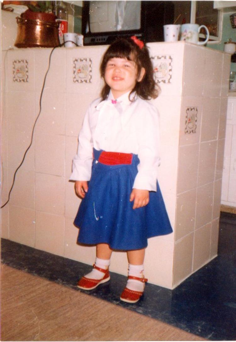 YOUNG POLYGLOT: Ms. Sfigopoulou grew up in a household that spoke Greek, Portuguese, and English. (Courtesy of Neli Magdalini Sfigopoulou)