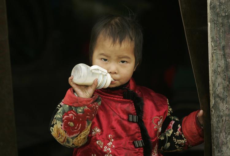 More than 500 infants have reportedly been affected by contaminated milk powder in China. Two have died. (Peter Parks/AFP/Getty Images ) More than 500 infants have reportedly been affected by contaminated milk powder in China. Two have died. (Peter Parks/AFP/Getty Images )