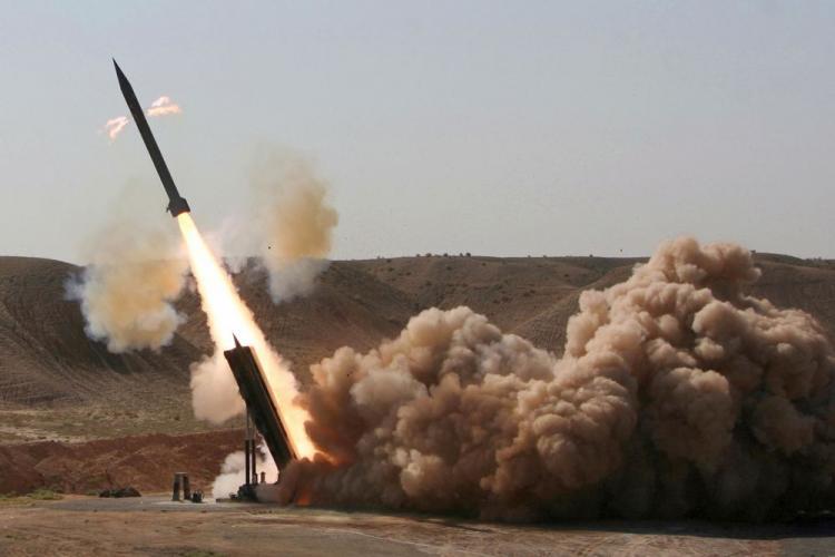 Short-range missile (Zelzal) is test-launched during war games in Qom, 74 miles south of Tehran, on Sept. 27, 2009. (SHAIGAN/AFP/Getty Images) Short-range missile (Zelzal) is test-launched during war games in Qom, 74 miles south of Tehran, on Sept. 27, 2009. (SHAIGAN/AFP/Getty Images)