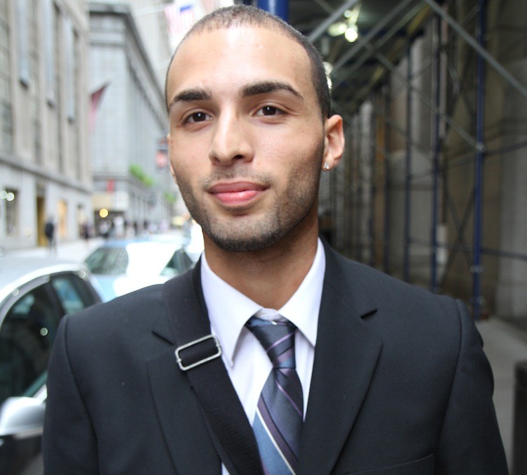 Nicolas Rodriguez, 22, concierge, Bronx. (Yi Yang/The Epoch Times ) Nicolas Rodriguez, 22, concierge, Bronx. (Yi Yang/The Epoch Times )
