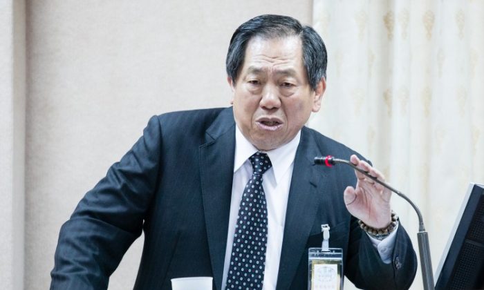 Taiwan National Security Bureau (NSB) Director General Tsai De-sheng says cyber-attacks from China have seriously affected Taiwan. The NSB website, for example, has received 3.34 million attacks in the past year, averaging about 10,000 a day. (Chen Baizhou/The Epoch Times)