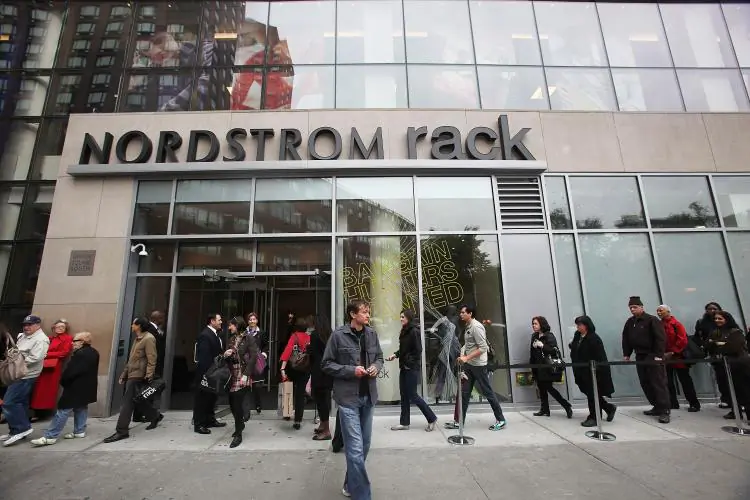 Nordstrom Rack's coupon on Groupon.com crashed the deals website on Friday. Above, a Nordstrom Rack store in Manhattan, New York. (Mario Tama/Getty Images)