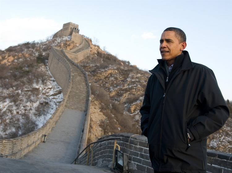 U.S. President Barack Obama tours the Great Wall on November 18, 2009 at Badaling, northwest of Beijing. (Saul Loeb/AFP/Getty Images) U.S. President Barack Obama tours the Great Wall on November 18, 2009 at Badaling, northwest of Beijing. (Saul Loeb/AFP/Getty Images)