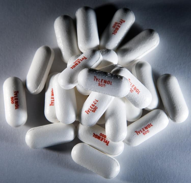 Extra Strength Tylenol is displayed. The FDA has investigated consumer reports of serious side effects since the Tylenol recall and other children's drugs manufactured by McNeil Consumer Healthcare.  (Brendan Smialowski/Getty Images)