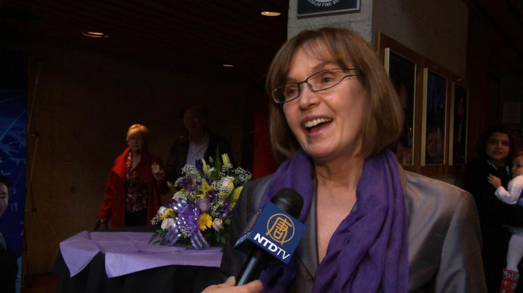 Brock University Professor Liviana Sluga attends the Shen Yun Performing Arts show in Hamilton ON, on Thursday. (NTD Television ) Brock University Professor Liviana Sluga attends the Shen Yun Performing Arts show in Hamilton ON, on Thursday. (NTD Television )
