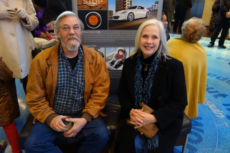 qigong-teacher Sarah Cherry and her brother in law, Pat Moore, attend Shen Yun