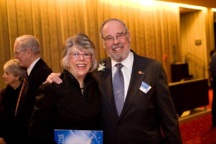 Canadian Senator Yoine Goldstein and his wife at the Divine Performing Arts 2009 World Tour in Montreal. (The Epoch Times) Canadian Senator Yoine Goldstein and his wife at the Divine Performing Arts 2009 World Tour in Montreal. (The Epoch Times)