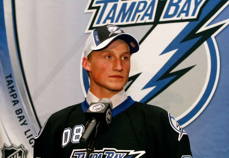 Steve Stamkos was chosen by the Tampa Bay Lightning in the NHL entry draft in Ottawa, Canada, last Friday. (Richard Wolowicz/Getty Images) Steve Stamkos was chosen by the Tampa Bay Lightning in the NHL entry draft in Ottawa, Canada, last Friday. (Richard Wolowicz/Getty Images)